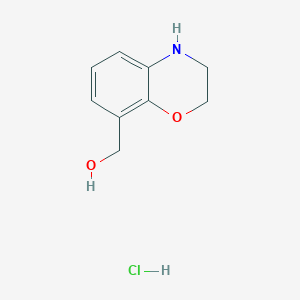 3,4-Dihydro-2H-1,4-benzoxazin-8-ylmethanol;hydrochloride