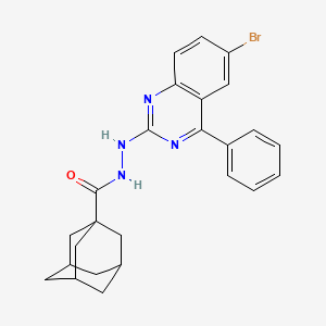 N'-(6-bromo-4-phenylquinazolin-2-yl)adamantane-1-carbohydrazide