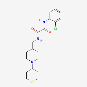 N1-(2-chlorophenyl)-N2-((1-(tetrahydro-2H-thiopyran-4-yl)piperidin-4-yl)methyl)oxalamide