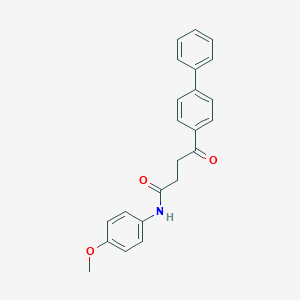 molecular formula C23H21NO3 B298912 4-(biphenyl-4-yl)-N-(4-methoxyphenyl)-4-oxobutanamide 