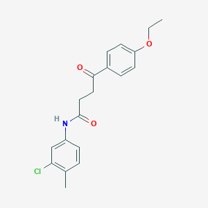 molecular formula C19H20ClNO3 B298913 N-(3-chloro-4-methylphenyl)-4-(4-ethoxyphenyl)-4-oxobutanamide 