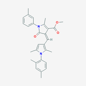 methyl (4Z)-4-{[1-(2,4-dimethylphenyl)-2,5-dimethyl-1H-pyrrol-3-yl]methylidene}-2-methyl-1-(3-methylphenyl)-5-oxo-4,5-dihydro-1H-pyrrole-3-carboxylate
