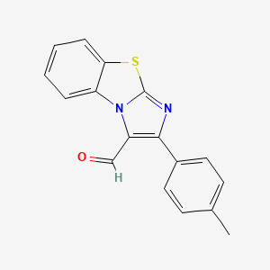 molecular formula C17H12N2OS B2989151 2-p-Tolylbenzo[d]imidazo[2,1-b]thiazole-3-carboxaldehyde CAS No. 127204-74-4