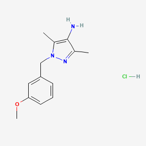 1-(3-Methoxybenzyl)-3,5-dimethyl-1H-pyrazol-4-amine hydrochloride