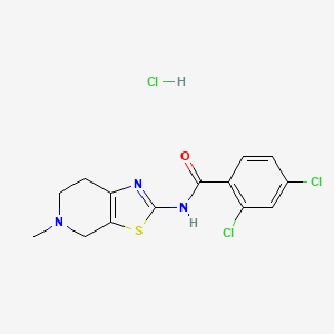 2,4-dichloro-N-(5-methyl-4,5,6,7-tetrahydrothiazolo[5,4-c]pyridin-2-yl)benzamide hydrochloride