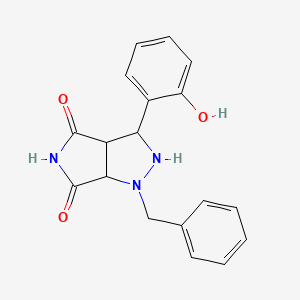 1-benzyl-3-(2-hydroxyphenyl)tetrahydropyrrolo[3,4-c]pyrazole-4,6(2H,5H)-dione