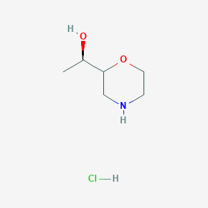 (1R)-1-(Morpholin-2-yl)ethan-1-ol hydrochloride