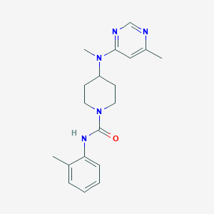 4-[Methyl-(6-methylpyrimidin-4-yl)amino]-N-(2-methylphenyl)piperidine-1-carboxamide