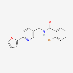 2-bromo-N-((6-(furan-2-yl)pyridin-3-yl)methyl)benzamide