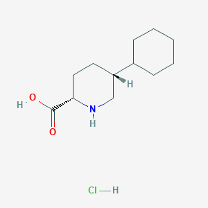 (2S,5R)-5-Cyclohexylpiperidine-2-carboxylic acid;hydrochloride