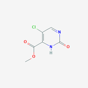 molecular formula C6H5ClN2O3 B2989277 Methyl 5-chloro-2-oxo-2,3-dihydropyrimidine-4-carboxylate CAS No. 70662-93-0