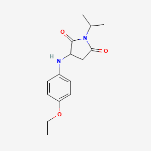 molecular formula C15H20N2O3 B2989286 3-((4-乙氧基苯基)氨基)-1-异丙基吡咯烷-2,5-二酮 CAS No. 1009672-70-1