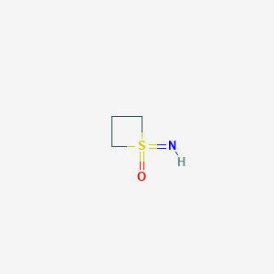 molecular formula C3H7NOS B2989320 1-Imino-1lambda6-thietan-1-one CAS No. 1609964-33-1