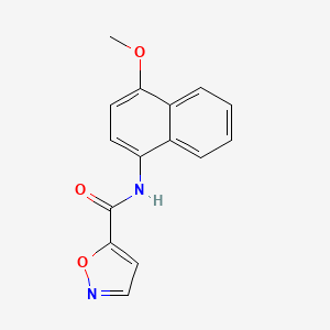 N-(4-methoxynaphthalen-1-yl)isoxazole-5-carboxamide