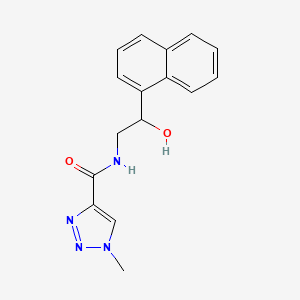 N-(2-hydroxy-2-(naphthalen-1-yl)ethyl)-1-methyl-1H-1,2,3-triazole-4-carboxamide