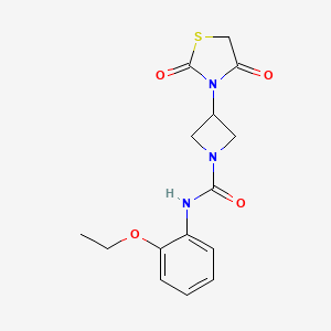3-(2,4-dioxothiazolidin-3-yl)-N-(2-ethoxyphenyl)azetidine-1-carboxamide