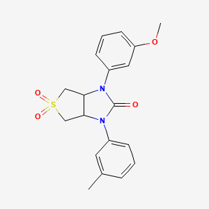 1-(3-methoxyphenyl)-3-(3-methylphenyl)tetrahydro-1H-thieno[3,4-d]imidazol-2(3H)-one 5,5-dioxide
