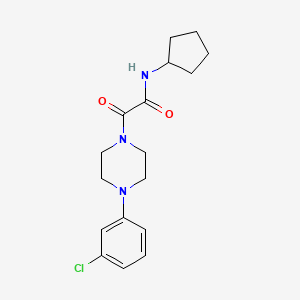 2-(4-(3-chlorophenyl)piperazin-1-yl)-N-cyclopentyl-2-oxoacetamide