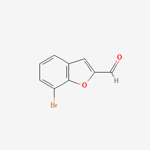 molecular formula C9H5BrO2 B2989370 7-Bromobenzofuran-2-carbaldehyde CAS No. 1184915-60-3