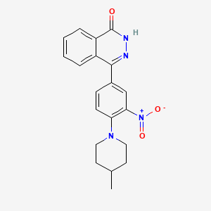 molecular formula C20H20N4O3 B2989375 4-[4-(4-Methylpiperidin-1-yl)-3-nitrophenyl]-1,2-dihydrophthalazin-1-one CAS No. 575460-40-1