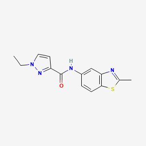 1-ethyl-N-(2-methylbenzo[d]thiazol-5-yl)-1H-pyrazole-3-carboxamide