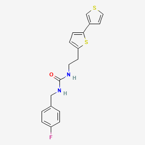 1-(2-([2,3'-Bithiophen]-5-yl)ethyl)-3-(4-fluorobenzyl)urea