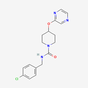 N-(4-chlorobenzyl)-4-(pyrazin-2-yloxy)piperidine-1-carboxamide