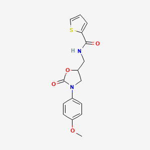 N-((3-(4-methoxyphenyl)-2-oxooxazolidin-5-yl)methyl)thiophene-2-carboxamide