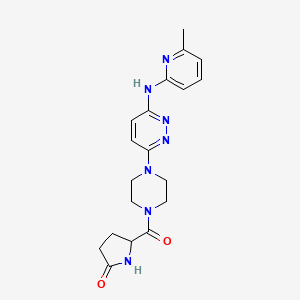 5-(4-(6-((6-Methylpyridin-2-yl)amino)pyridazin-3-yl)piperazine-1-carbonyl)pyrrolidin-2-one