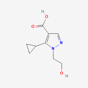 5-cyclopropyl-1-(2-hydroxyethyl)-1H-pyrazole-4-carboxylic acid
