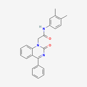 N-(3,4-dimethylphenyl)-2-(2-oxo-4-phenylquinazolin-1(2H)-yl)acetamide