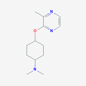N,N-dimethyl-4-[(3-methylpyrazin-2-yl)oxy]cyclohexan-1-amine