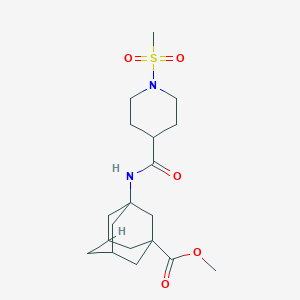 (1r,3s,5R,7S)-methyl 3-(1-(methylsulfonyl)piperidine-4-carboxamido)adamantane-1-carboxylate