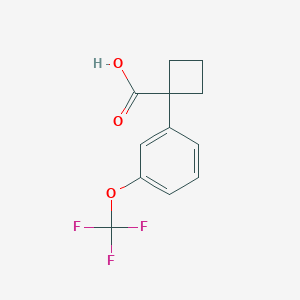 1-[3-(Trifluoromethoxy)phenyl]cyclobutane-1-carboxylic acid
