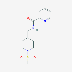 N-((1-(methylsulfonyl)piperidin-4-yl)methyl)picolinamide