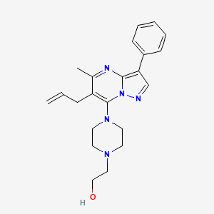 2-(4-(6-Allyl-5-methyl-3-phenylpyrazolo[1,5-a]pyrimidin-7-yl)piperazin-1-yl)ethanol