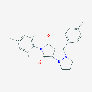 2-mesityl-9-(4-methylphenyl)tetrahydro-5H-pyrazolo[1,2-a]pyrrolo[3,4-c]pyrazole-1,3(2H,3aH)-dione
