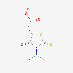 [4-Oxo-3-(propan-2-yl)-2-thioxo-1,3-thiazolidin-5-yl]acetic acid