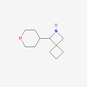 molecular formula C11H19NO B2989507 1-(Oxan-4-yl)-2-azaspiro[3.3]heptane CAS No. 1864081-89-9