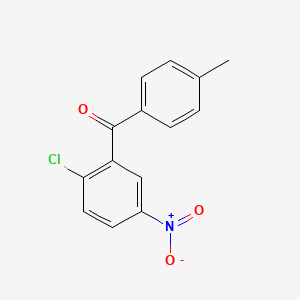 molecular formula C14H10ClNO3 B2989512 (2-氯-5-硝基苯基)(4-甲基苯基)甲酮 CAS No. 35485-71-3