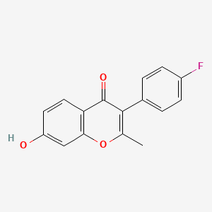 molecular formula C16H11FO3 B2989530 3-(4-fluorophenyl)-7-hydroxy-2-methyl-4H-chromen-4-one CAS No. 240410-83-7
