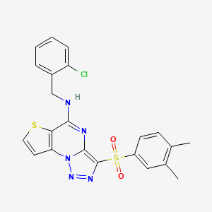 N-(2-chlorobenzyl)-3-((3,4-dimethylphenyl)sulfonyl)thieno[2,3-e][1,2,3]triazolo[1,5-a]pyrimidin-5-amine