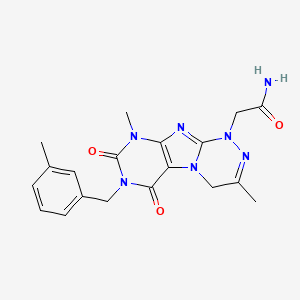 2-(3,9-dimethyl-7-(3-methylbenzyl)-6,8-dioxo-6,7,8,9-tetrahydro-[1,2,4]triazino[3,4-f]purin-1(4H)-yl)acetamide