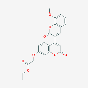 Ethyl 2-[4-(8-methoxy-2-oxochromen-3-yl)-2-oxochromen-7-yl]oxyacetate