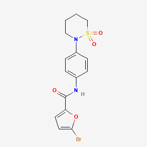 5-bromo-N-[4-(1,1-dioxothiazinan-2-yl)phenyl]furan-2-carboxamide