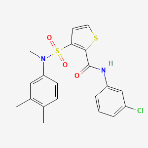 N-(3-chlorophenyl)-3-{[(3,4-dimethylphenyl)(methyl)amino]sulfonyl}thiophene-2-carboxamide