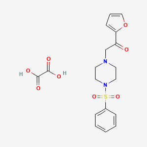 1-(Furan-2-yl)-2-(4-(phenylsulfonyl)piperazin-1-yl)ethanone oxalate