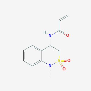 N-(1-Methyl-2,2-dioxo-3,4-dihydro-2lambda6,1-benzothiazin-4-yl)prop-2-enamide