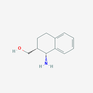 molecular formula C11H15NO B2989594 [(1R,2R)-1-Amino-1,2,3,4-tetrahydronaphthalen-2-yl]methanol CAS No. 2408938-59-8