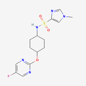 N-((1r,4r)-4-((5-fluoropyrimidin-2-yl)oxy)cyclohexyl)-1-methyl-1H-imidazole-4-sulfonamide